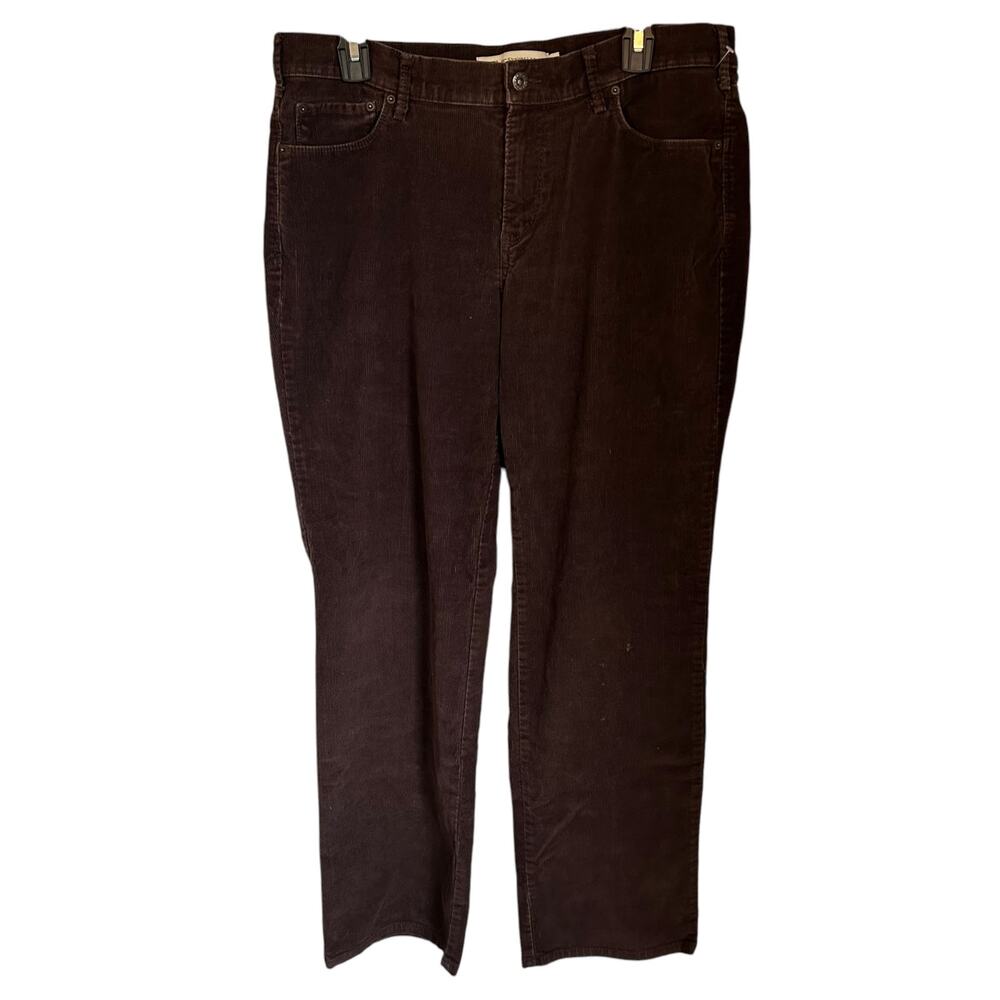 Levi's 505 Straight Leg Brown Corduroy's Women's size 12 Stretch Classic